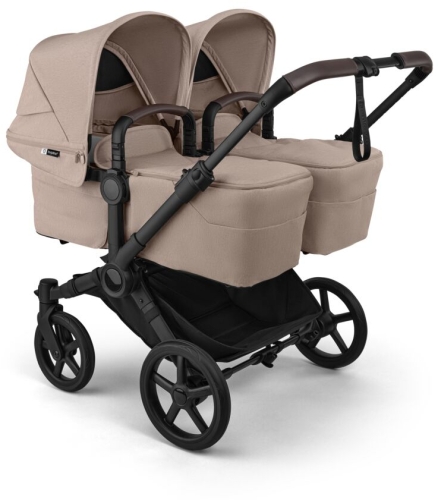 Bugaboo Donkey 6 Twin - wielofunkcyjny wózek bliźniaczy, wózek 2w1 dla bliźniąt | Desert Taupe