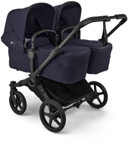 Bugaboo Donkey 6 Twin - wielofunkcyjny wózek bliźniaczy, wózek 2w1 dla bliźniąt | Deep Indigo
