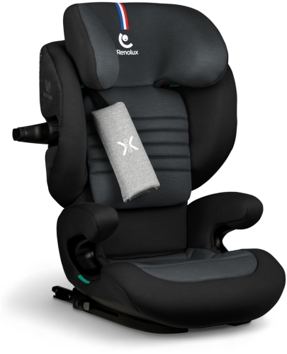Renolux Eliseo - fotelik samochodowy 100–150 cm z odchylanym siedziskiem | Carbon