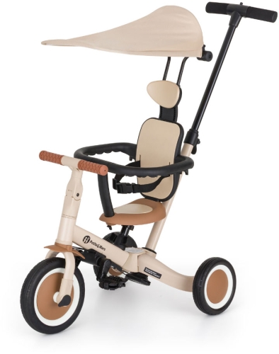 Petite&Mars Turbo Plus - rowerek trójkołowy 5w1 | Desert Sand