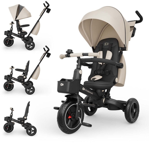 Kinderkraft Spinstep 2 Plus - rowerek trójkołowy 6w1 | Beige