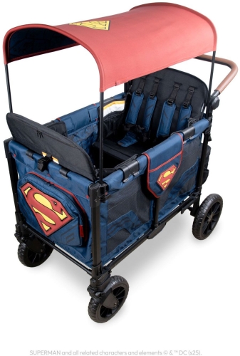 Wonderfold - wielofunkcyjny wózek wagonowy do przewożenia dzieci | W4 Luxe Pro Superman
