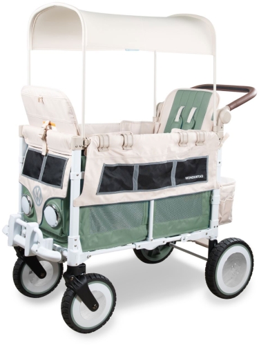 Wonderfold - wielofunkcyjny wózek wagonowy do przewożenia dzieci | VW2 Volkswagen Sage Green