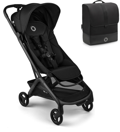 Bugaboo Butterfly 2 PROMO SET - lekki wózek spacerowy do samolotu | Heritage Black 