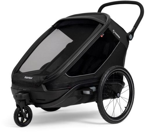 Hamax Outback Next - podwójna przyczepka rowerowa dla dwójki dzieci | Black