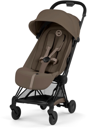 Cybex Coya Comfort - lekki wózek spacerowy | Coconut Brown on Matt Black