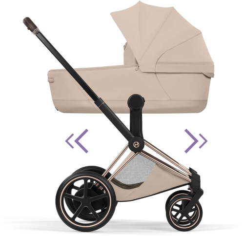 Cybex e-Priam 5.0 Style Collection - elektryczny, wielofunkcyjny wózek dziecięcy 2w1 | Cozy Beige