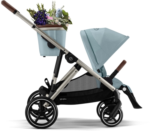 Cybex Gazelle S 2.0 - wózek spacerowy z opcją wózka bliźniaczego | TPE Sky Blue , Outlet