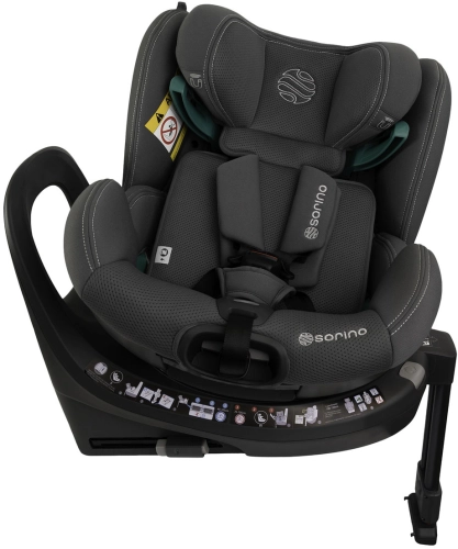 Sorino Aurora - obrotowy fotelik samochodowy 40-150 cm 0-36 kg | Grey