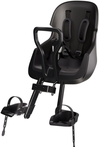 Bobike Mini Evolve - fotelik rowerowy na przód | Urban Black