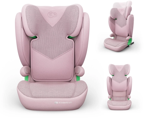 Kinderkraft Junior Fix 2 Plus i-Size - fotelik samochodowy 100-150 cm | Pink