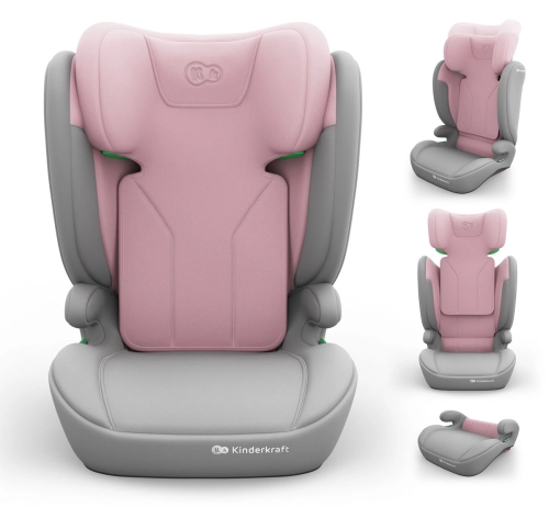 Kinderkraft i-Spark 2 PLUS - fotelik samochodowy dla dzieci 100-150 cm | Pink