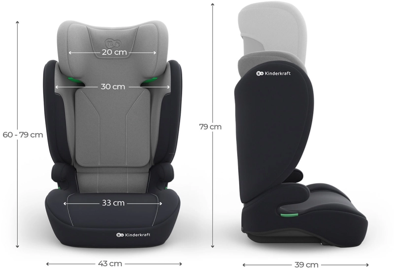 Kinderkraft i-Spark 2 PLUS wymiary