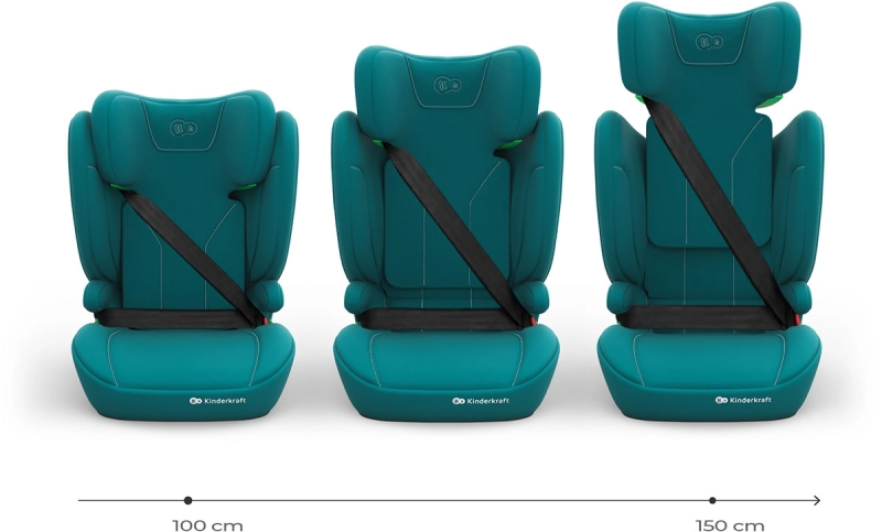 Zielony fotelik samochodowy