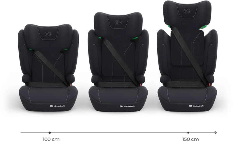 Czarny fotelik samochodowy