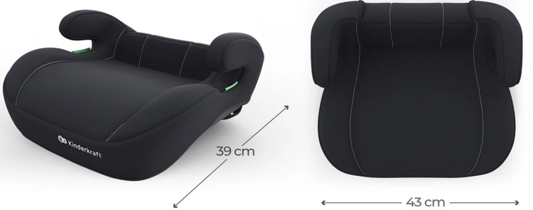 Kinderkraft i-Spark 2 Plus booster wymiary