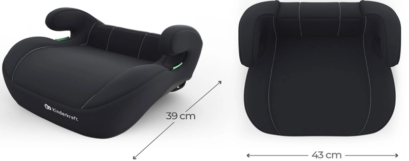 Kinderkraft i-Spark 2 Plus booster wymiary