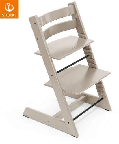 Stokke Tripp Trapp - krzesełko do karmienia z litego drewna dla dzieci i dorosłych | Cashmere Grey