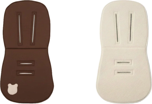 Piapimo - wielosezonowa wkładka do wózka, całoroczna wkładka len i merino | Brązowy