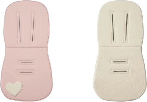 Piapimo - wielosezonowa wkładka do wózka, całoroczna wkładka len i merino | Różowy