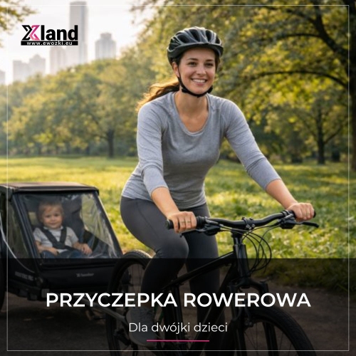 X-lander Booster 2 PRO przyczepka rowerowa 3w1 dla dwójki dzieci