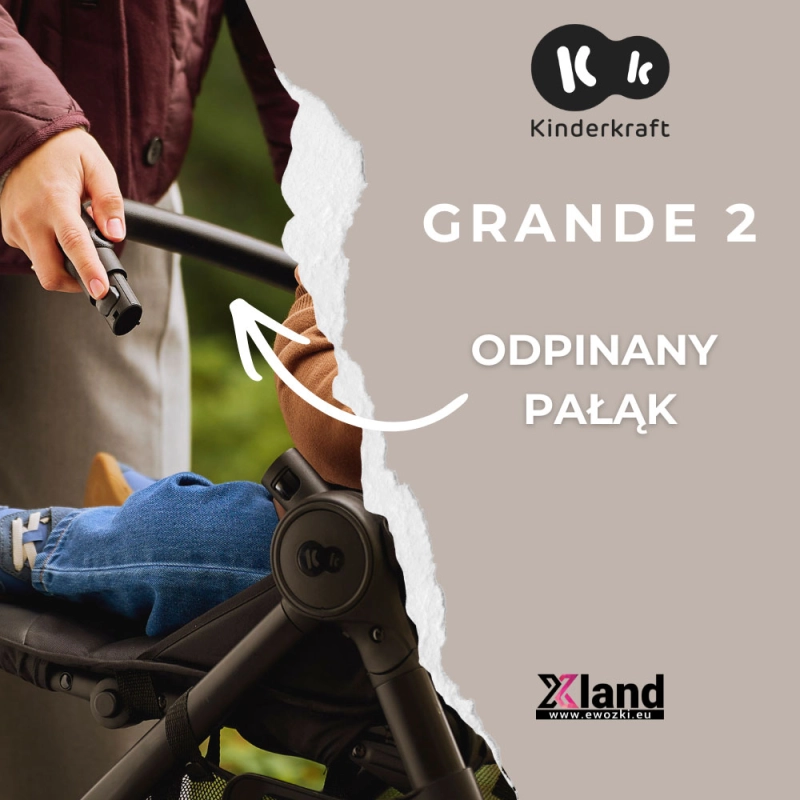 Kinderkraft Grande 2 odpinany pałąk