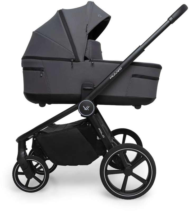 Muuvo Fold wózek dziecięcy 2w1 ze składaną gondolą grafitowy