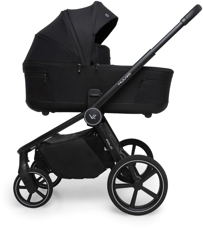 Muuvo Fold wózek dziecięcy 2w1 ze składaną gondolą czarny