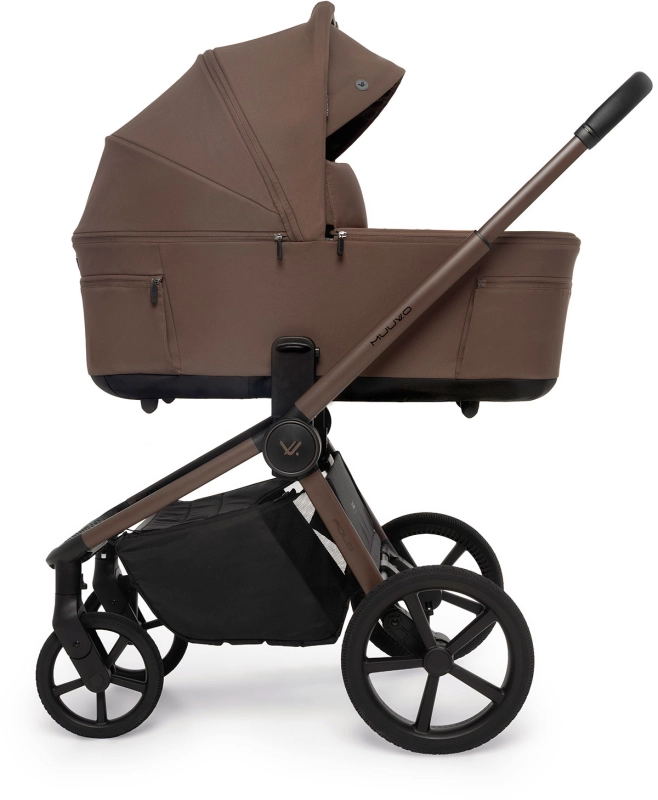 Muuvo Fold wózek dziecięcy 2w1 ze składaną gondolą brązowy