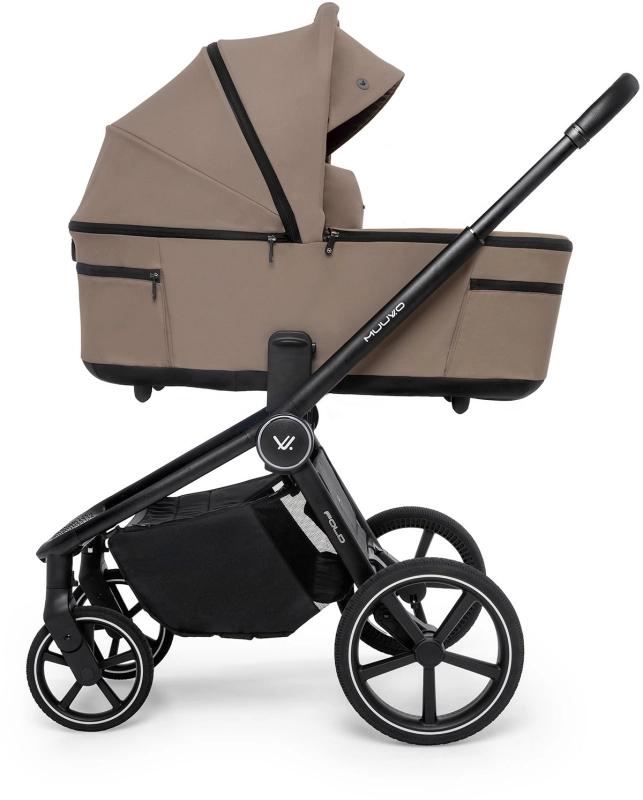 Muuvo Fold wózek dziecięcy 2w1 ze składaną gondolą beżowy