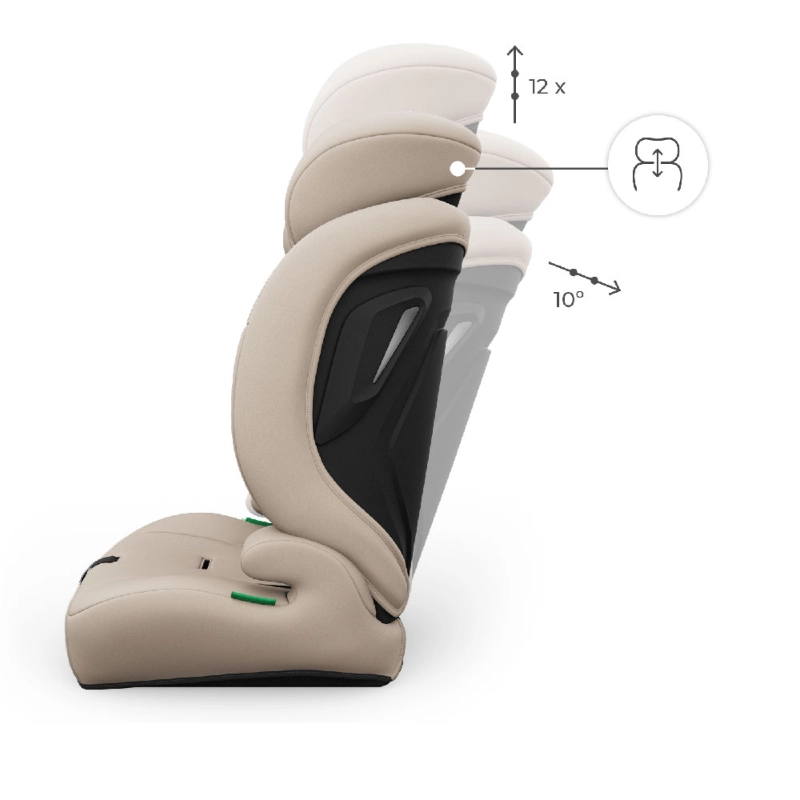 Regulowany fotelik samochodowy Kinderkraft dla dziecka 76-150 cm