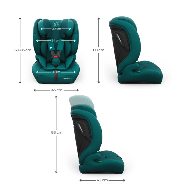 Kinderkraft Comfort Up 2 Plus wymiary fotelika