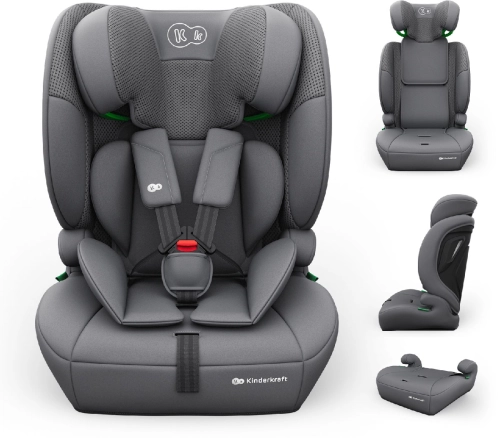 Kinderkraft Comfort Up 2 Plus - fotelik samochodowy 3w1 76-150 cm, 9-36 kg | Grey