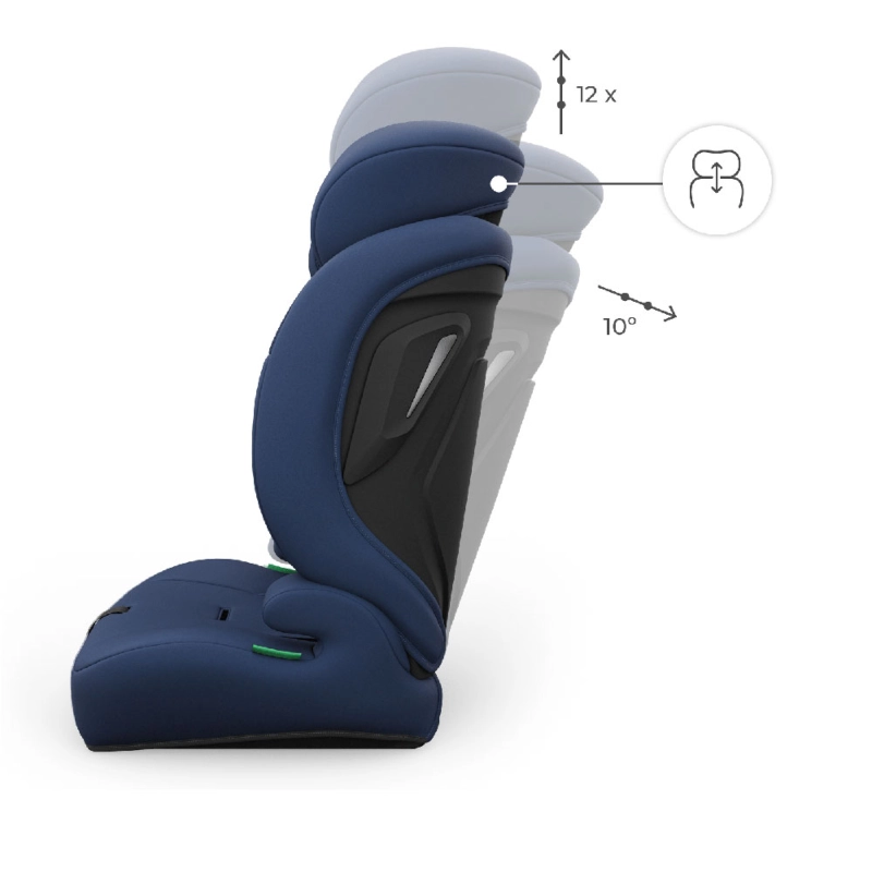 Regulowany fotelik samochodowy Kinderkraft dla dziecka 76-150 cm