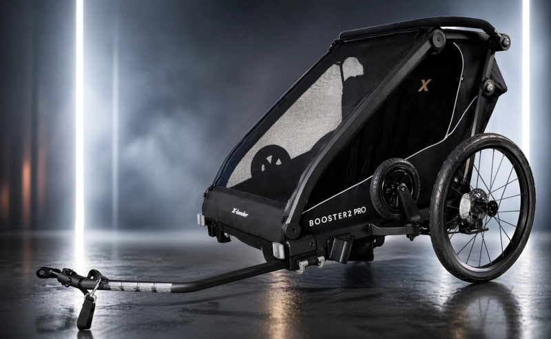 X-lander Booster 2 PRO podwójna przyczepka rowerowa  czarna