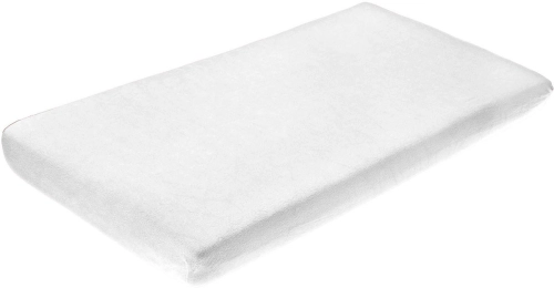 Caretero - prześcieradło nieprzemakalne frotte 120x60 cm | Biały