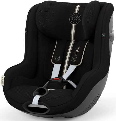 Cybex Sirona G3 - obrotowy fotelik samochodowy 61-105 cm, 0-18 kg, siedzisko | Plus Moon Black