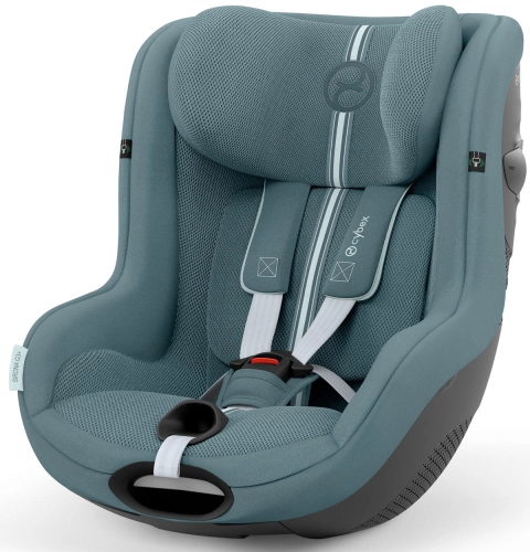 Cybex Sirona G3 - obrotowy fotelik samochodowy 61-105 cm, 0-18 kg, siedzisko | Plus Stormy Blue