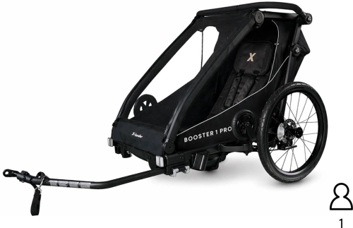 X-Lander Booster 1 PRO - pojedyncza, wielofunkcyjna przyczepka rowerowa 3w1 