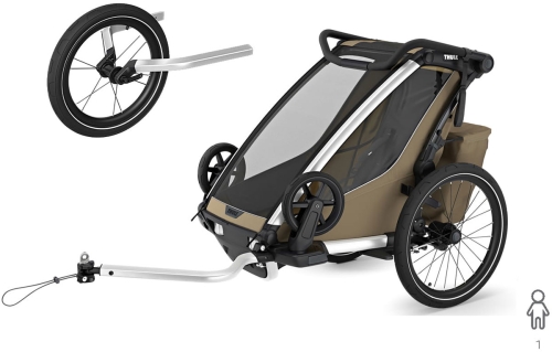 Thule-Chariot-Cross-2-Jog-Kit---pojedyncza-przyczepka-rowerowa-z-zestawem-do-joggingu-G3-Faded-Khaki.jpg