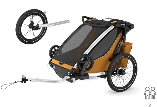 Thule-Chariot-Sport-2-Double-Jog-Kit---podwójna-przyczepka-rowerowa-z-zestawem-do-joggingu-G3-Natural-Gold.jpg