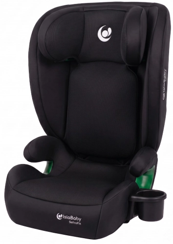 IslaBaby SafiroFix i-Size - fotelik samochodowy 100-150 cm 15-36 kg z ISOFIX | Mesh Balck