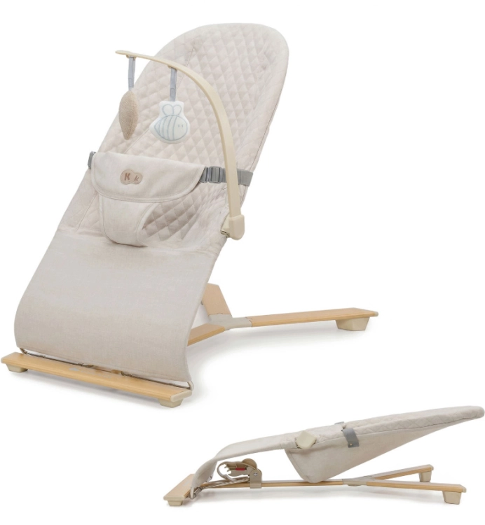 Leżaczek dziecięcy Kinderkraft Mimi beżowy Beige Wood