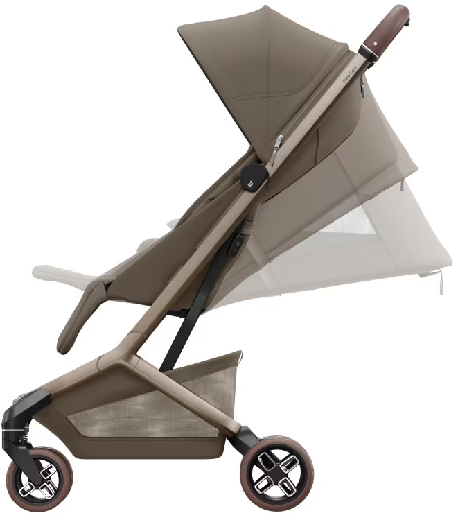 Maxi Cosi Fame Cabin Oak Truffle lekki wozek spacerowy dla dziecka rozkładane oparcie