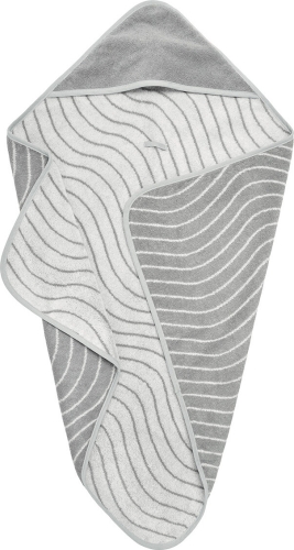 Leander ręcznik kąpielowy dla dziecka Woodland Organic Cool Grey