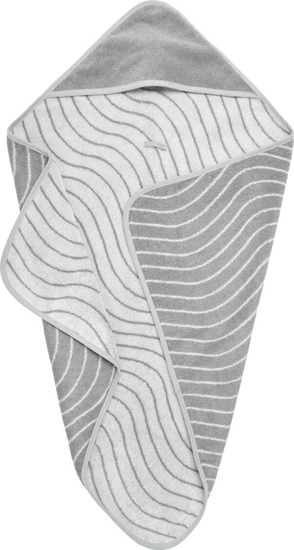 Leander ręcznik kąpielowy dla dziecka Woodland Organic Cool Grey