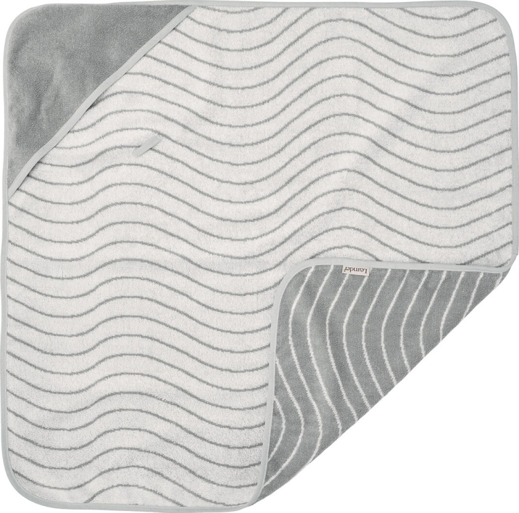Leander ręcznik kąpielowy dla dziecka Woodland Organic Cool Grey