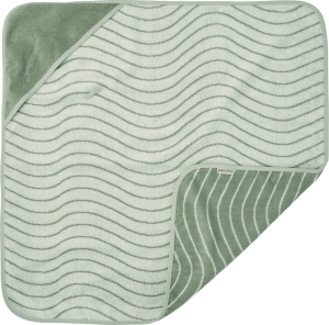 Leander ręcznik kąpielowy dla dziecka zielony Woodland Organic Sage Green