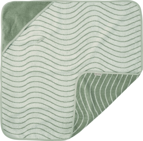 Leander ręcznik kąpielowy dla dziecka zielony Woodland Organic Sage Green