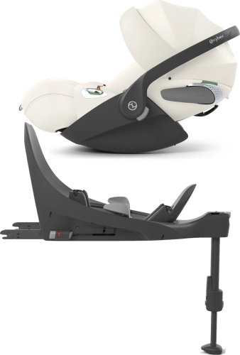 Cybex Platinium Cloud T + Baza PLUS Off White Light Beige